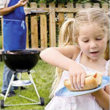 Bar-B-Clean Girl With A Hotdog